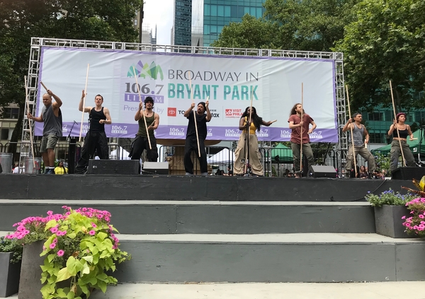 Photo Coverage: Cast Members From WAITRESS, SPONGEBOB, and More Perform at Broadway In Bryant Park Image