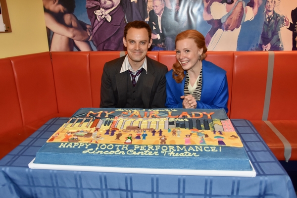 Photo Coverage: The Cast of MY FAIR LADY Celebrates its 100th Performance Image