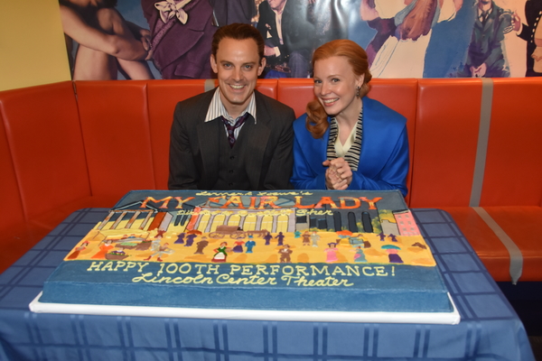 Photo Coverage: The Cast of MY FAIR LADY Celebrates its 100th Performance Image