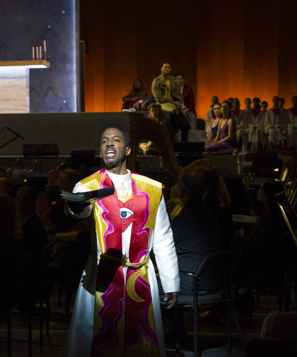 Nmon Ford, the Celebrant, in Lincoln Centerâ€™s production of Bernstein MASS at  Photo