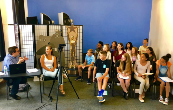 Casting Director Michael Cassara speaks to teens about the audition and casting proce Photo