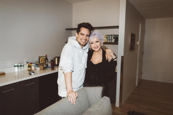 Photo Flash: Cyndi Lauper Joins Panic! At The Disco on Stage For a KINKY BOOTS Reunion Image