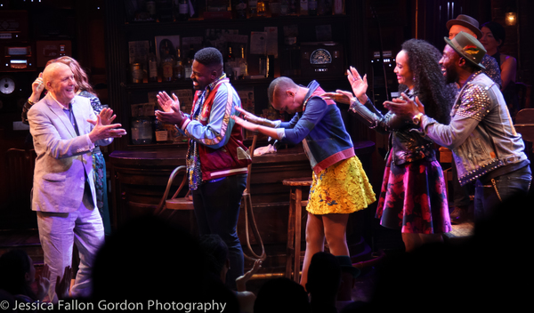 Mike Stoller and the cast of SMOKEY JOE'S CAFE Photo