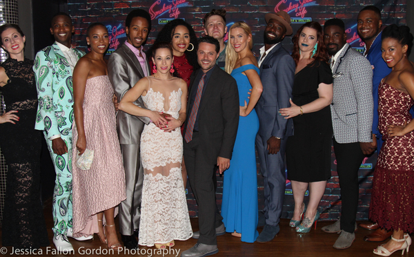 Alison Solomon, Joshua Bergasse and the cast of SMOKEY JOE'S CAFE Photo