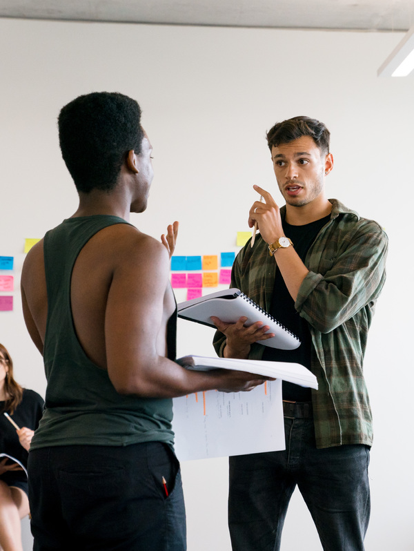 Photo Flash: Inside Rehearsal For HOMOS, OR EVERYONE IN AMERICA at the Finborough Theatre Image