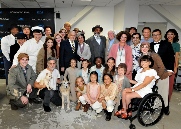 Photo Flash: ANNIE Composers Charles Strouse and Michael Charnin Pay A Visit Backstage at the Hollywood Bowl 