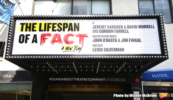 Up on the Marquee: THE LIFESPAN OF A FACT Image