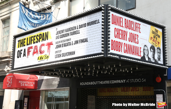 Up on the Marquee: THE LIFESPAN OF A FACT Image
