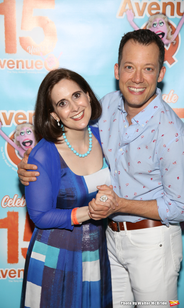 Photo Coverage: AVENUE Q Celebrates 15th Anniversary With Cake Before The Show Image