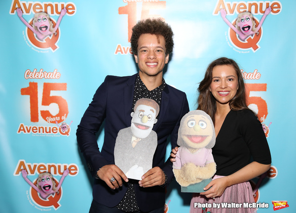 Photo Coverage: AVENUE Q Celebrates 15th Anniversary With Cake Before The Show Image