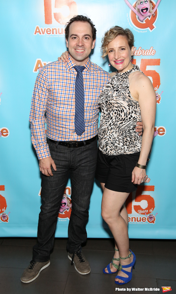 Photo Coverage: AVENUE Q Celebrates 15th Anniversary With Cake Before The Show Image
