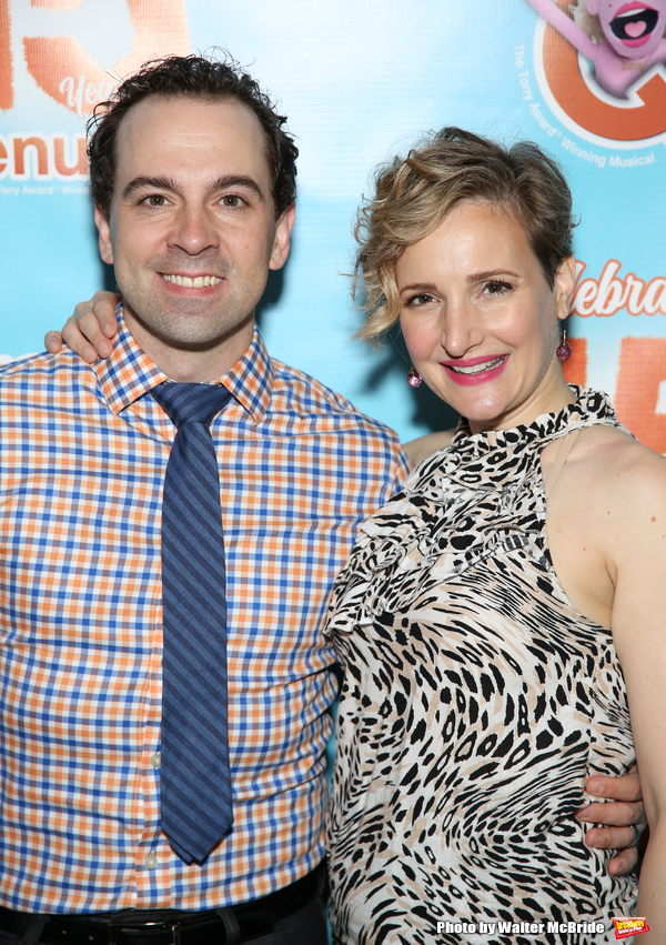 Photo Coverage: AVENUE Q Celebrates 15th Anniversary With Cake Before The Show Image