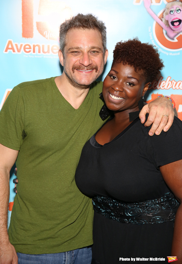 Photo Coverage: AVENUE Q Celebrates 15th Anniversary With Cake Before The Show Image