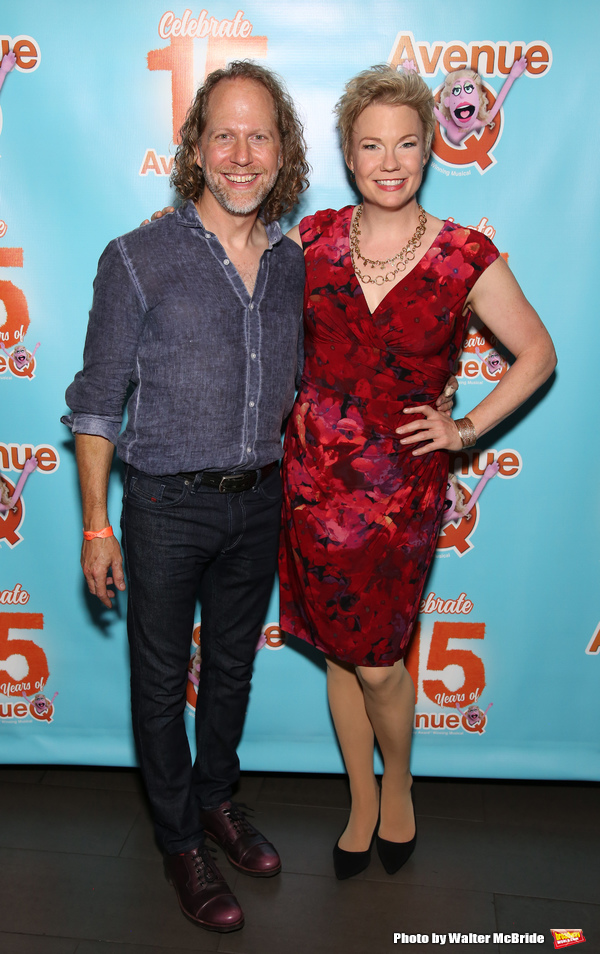 Photo Coverage: AVENUE Q Celebrates 15th Anniversary With Cake Before The Show Image