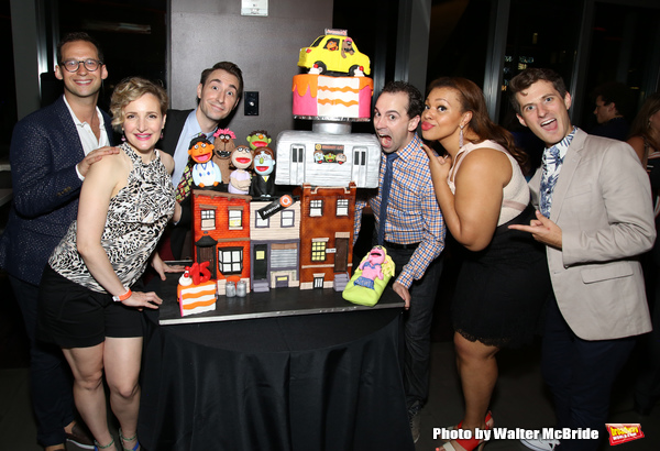 Photo Coverage: AVENUE Q Celebrates 15th Anniversary With Cake Before The Show Image