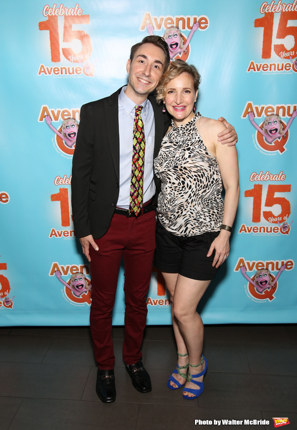 Photo Coverage: AVENUE Q Celebrates 15th Anniversary With Cake Before The Show Image