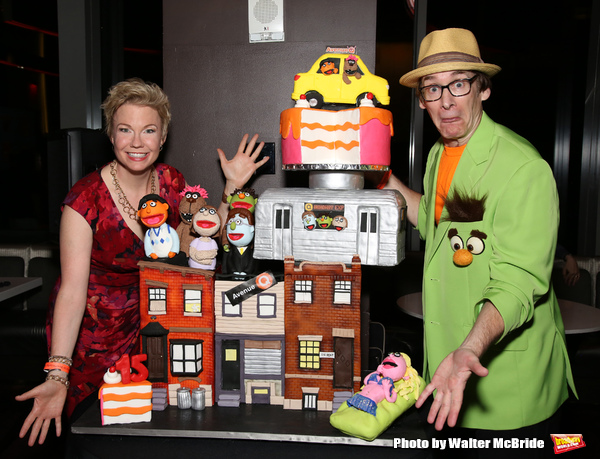 Photo Coverage: AVENUE Q Celebrates 15th Anniversary With Cake Before The Show Image