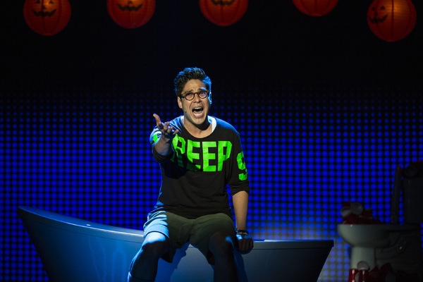 Photo Flash: Get a First Look at Will Roland, George Salazar, Jason Tam, and the Cast of BE MORE CHILL in Action Image