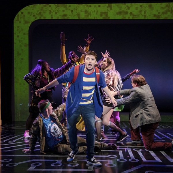 Photo Flash: Get a First Look at Will Roland, George Salazar, Jason Tam, and the Cast of BE MORE CHILL in Action Image