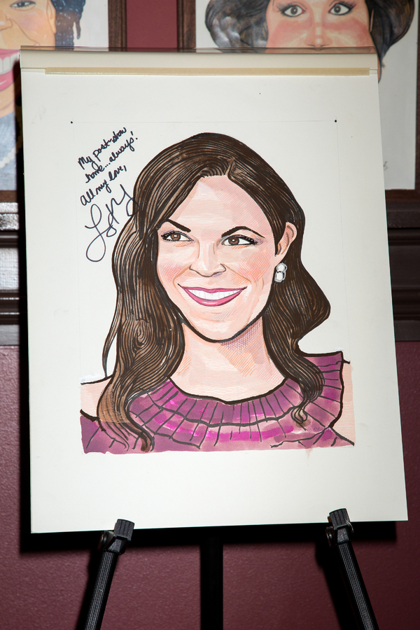 Photo Coverage: An Upstandin' Lady Is She! CAROUSEL's Lindsay Mendez Celebrates New Sardi's Portrait Image