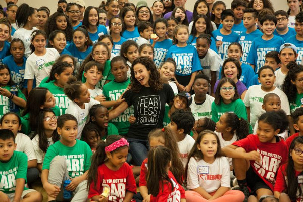 Photo Flash: Mandy Gonzalez Visits the 11th Annual DARE TO GO BEYOND Camp! Image