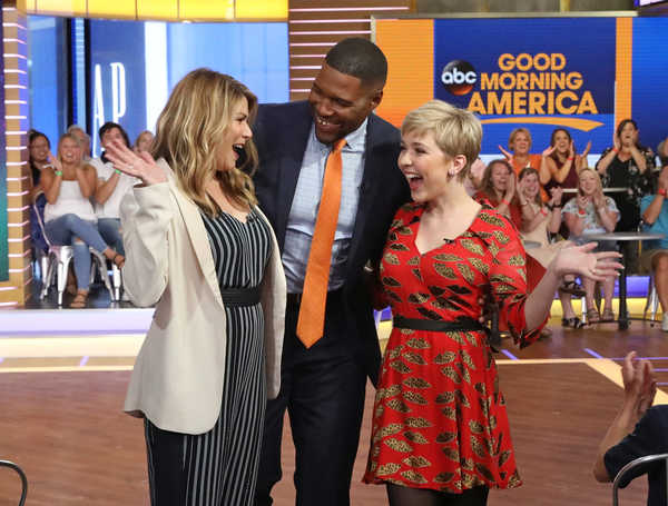 Heidi Blickenstaff, Michael Strahan, and Cozi Zuehlsdorff Photo