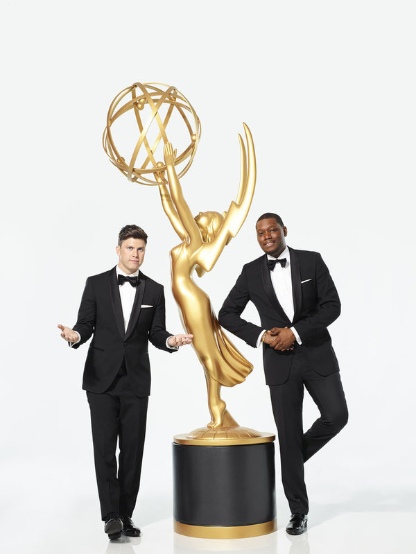 Photo Flash: See Hosts Michael Che and Colin Jost's EMMYS Photoshoot 