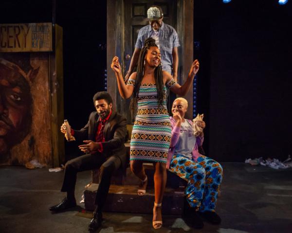 Roland Lane, Alana Raquel Bowers, Michael Oloyede and Tanyamaria in SCRAPS. Photo by  Photo