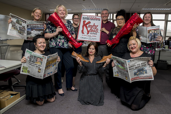 Photo Flash: The Famous KINKY BOOTS Themselves Strut Into Wolverhampton Ahead of October Opening Image