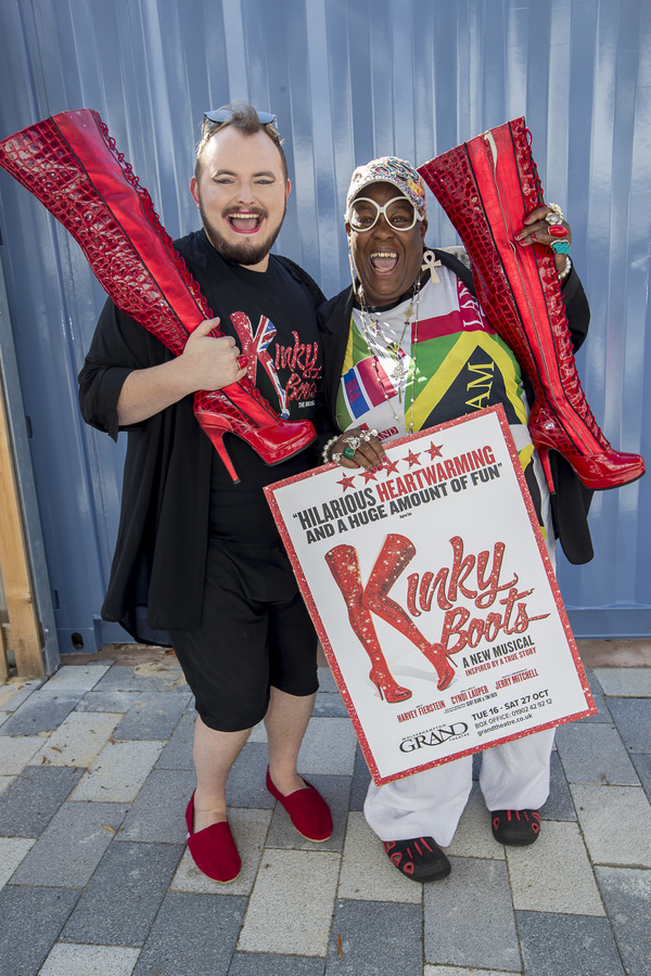 Photo Flash: The Famous KINKY BOOTS Themselves Strut Into Wolverhampton Ahead of October Opening Image