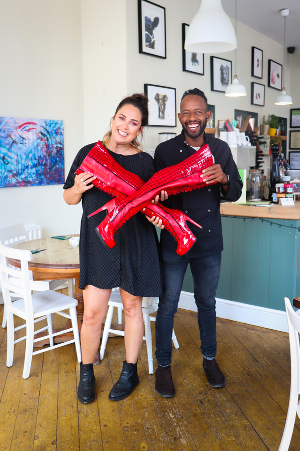 Photo Flash: The Famous KINKY BOOTS Themselves Strut Into Wolverhampton Ahead of October Opening Image