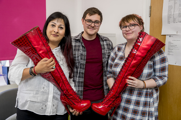 Photo Flash: The Famous KINKY BOOTS Themselves Strut Into Wolverhampton Ahead of October Opening Image