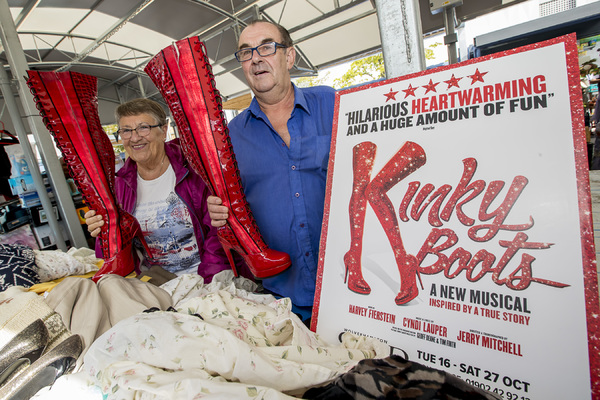 Photo Flash: The Famous KINKY BOOTS Themselves Strut Into Wolverhampton Ahead of October Opening Image