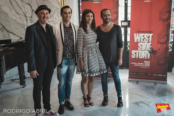 Gaby Goldman (director musical), Javier Ariano (Tony), Talia del Val (Maria) y Federi Photo