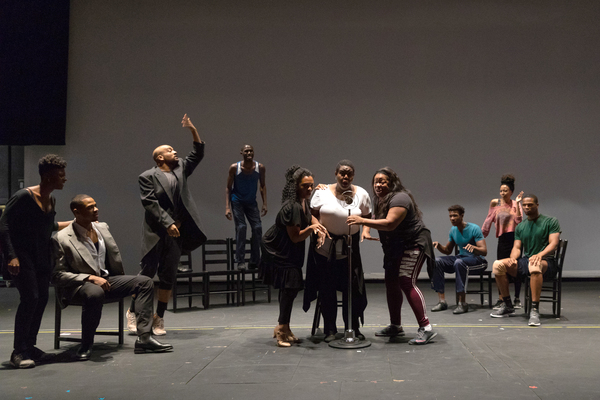 Photo Flash: In Rehearsal for THE BLACK CLOWN at Loeb Drama Center Image