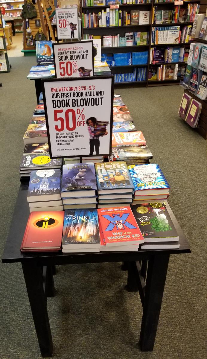 Barnes & Noble Labor Day Book Haul Blowout Sale: Over 100 New and Best Selling Titles 50% Off! 