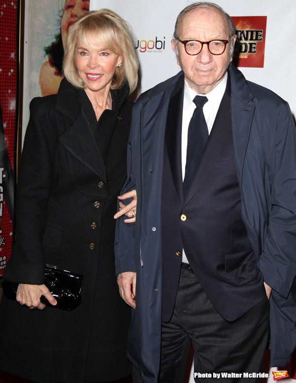 Elaine Joyce & Neil Simon.arriving for the Opening Night Performance of 'Bonnie & Cly Photo