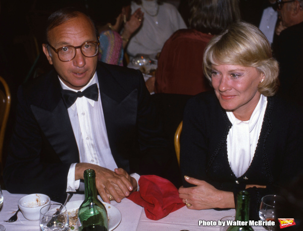 Neil Simon with Hope Lange attend a broadway party on November 15, 2081 in New York C Photo