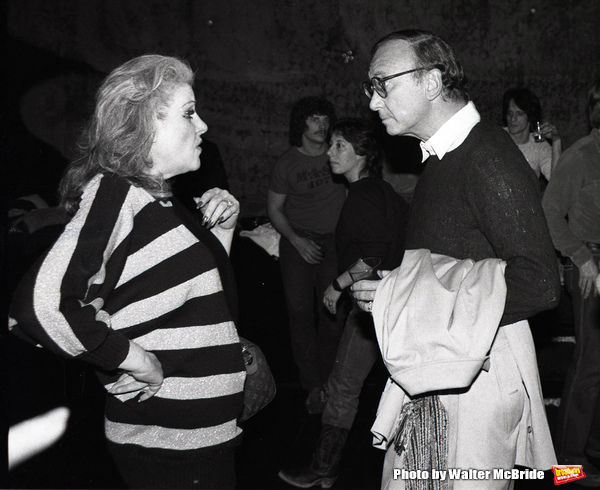 Neil Simon and Jessica James Attending a party after a performance of LITTLE ME at th Photo