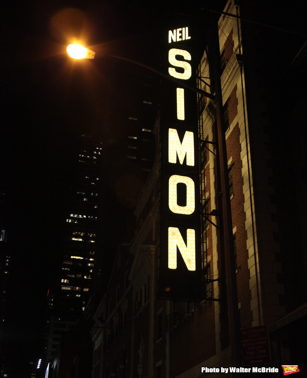 Theatre Marquee at the Neil Simon Theatre in New York City. October 7, 2010 Photo