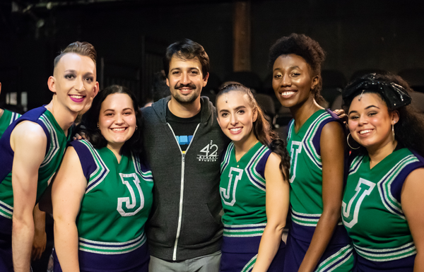 Photo Flash: Lin-Manuel Miranda Visits BRING IT ON in London Image