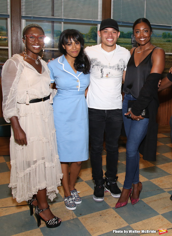Photo Coverage: Leslie Odom, Jr., Cynthia Erivo, and More Visit Nicolette Robinson Backstage After WAITRESS Debut Image