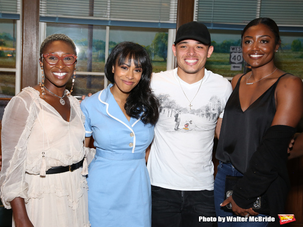 Photo Coverage: Leslie Odom, Jr., Cynthia Erivo, and More Visit Nicolette Robinson Backstage After WAITRESS Debut Image