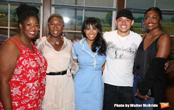 Photo Coverage: Leslie Odom, Jr., Cynthia Erivo, and More Visit Nicolette Robinson Backstage After WAITRESS Debut Image
