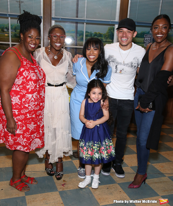 Photo Coverage: Leslie Odom, Jr., Cynthia Erivo, and More Visit Nicolette Robinson Backstage After WAITRESS Debut Image