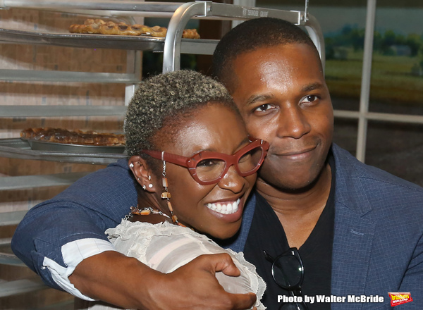 Photo Coverage: Leslie Odom, Jr., Cynthia Erivo, and More Visit Nicolette Robinson Backstage After WAITRESS Debut Image