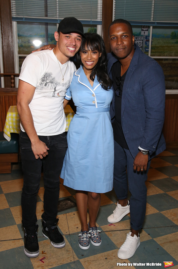 Photo Coverage: Leslie Odom, Jr., Cynthia Erivo, and More Visit Nicolette Robinson Backstage After WAITRESS Debut Image