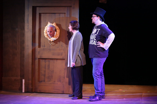 Cast (L-R):  Paul Panico, Cindy Pearl, and J. Bailey Burcham

 Photo