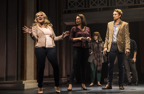 (from left) Casey Shuler plays Elle Woods, Jacquelyne Jones is Vivienne Kensington an Photo