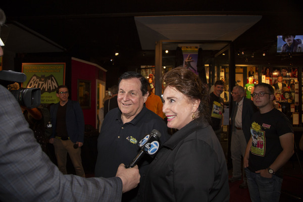 Burt Ward and Donelle Dadigan interview with ABC News following panel Photo